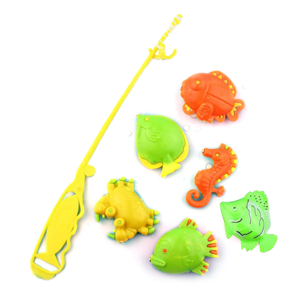 6 шт. детская рыбалка игры образование Магнитная рыбалка игрушка открытый забавные игрушки для детей подарок