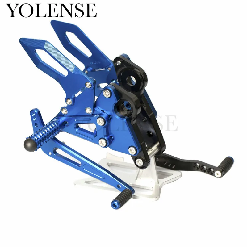 CNC Aluminum Motorcycle Adjustable Rearsets Rear Sets Foot Pegs For