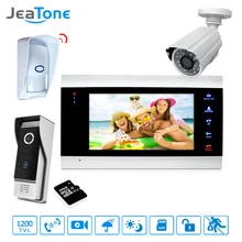 7” Video Door Phone Intercom Doorbell Intercom With Extra Waterproof Camera/PIR/32G Card Access Control System Motion Detection