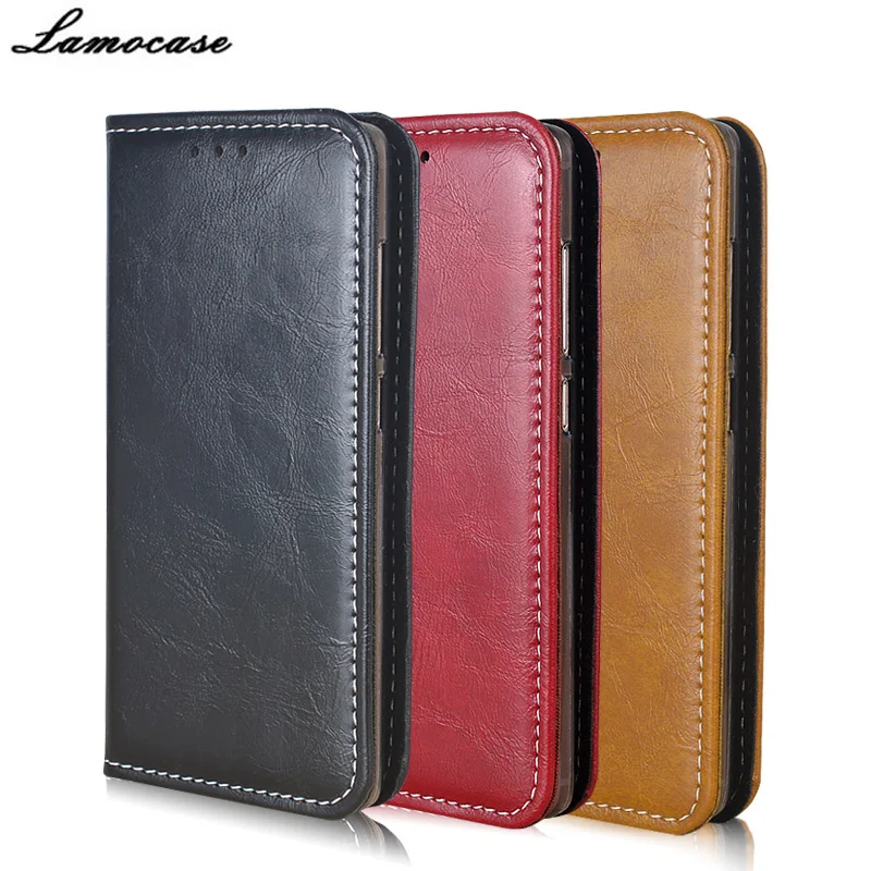 Lamocase для Huawei Y5 II y5ii Case Роскошный кожаный чехол откидная крышка со слотом