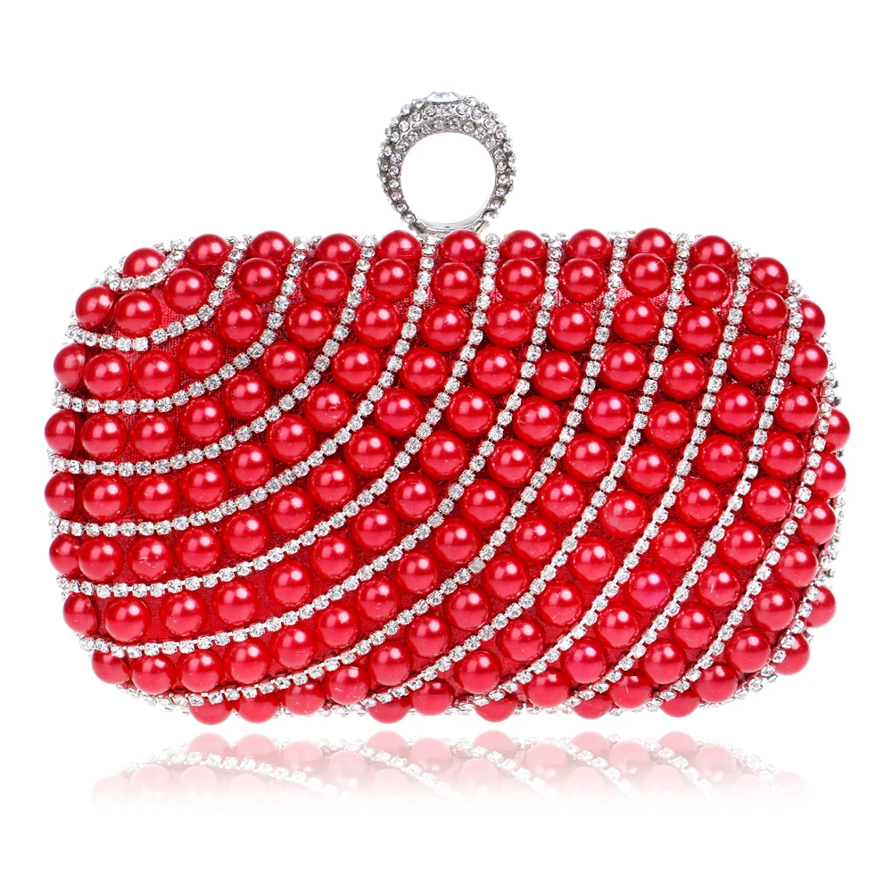 YINGMI Pearl diamond-studded evening bag evening bag with a diamond bag women's rhinestone day clutch female wedding/party bags YINGMI Pearl diamond-studded evening bag evening bag with a diamond bag women's rhinestone day clutch female wedding/party bags