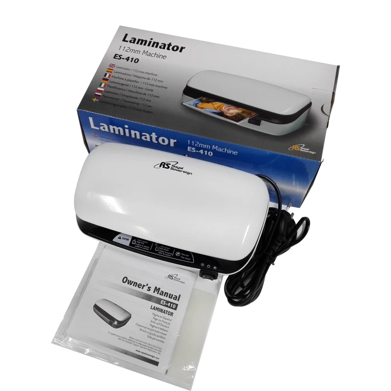 ใหม่มินิอัตโนมัติ Small Business Card laminator ES 410 A6 Photo