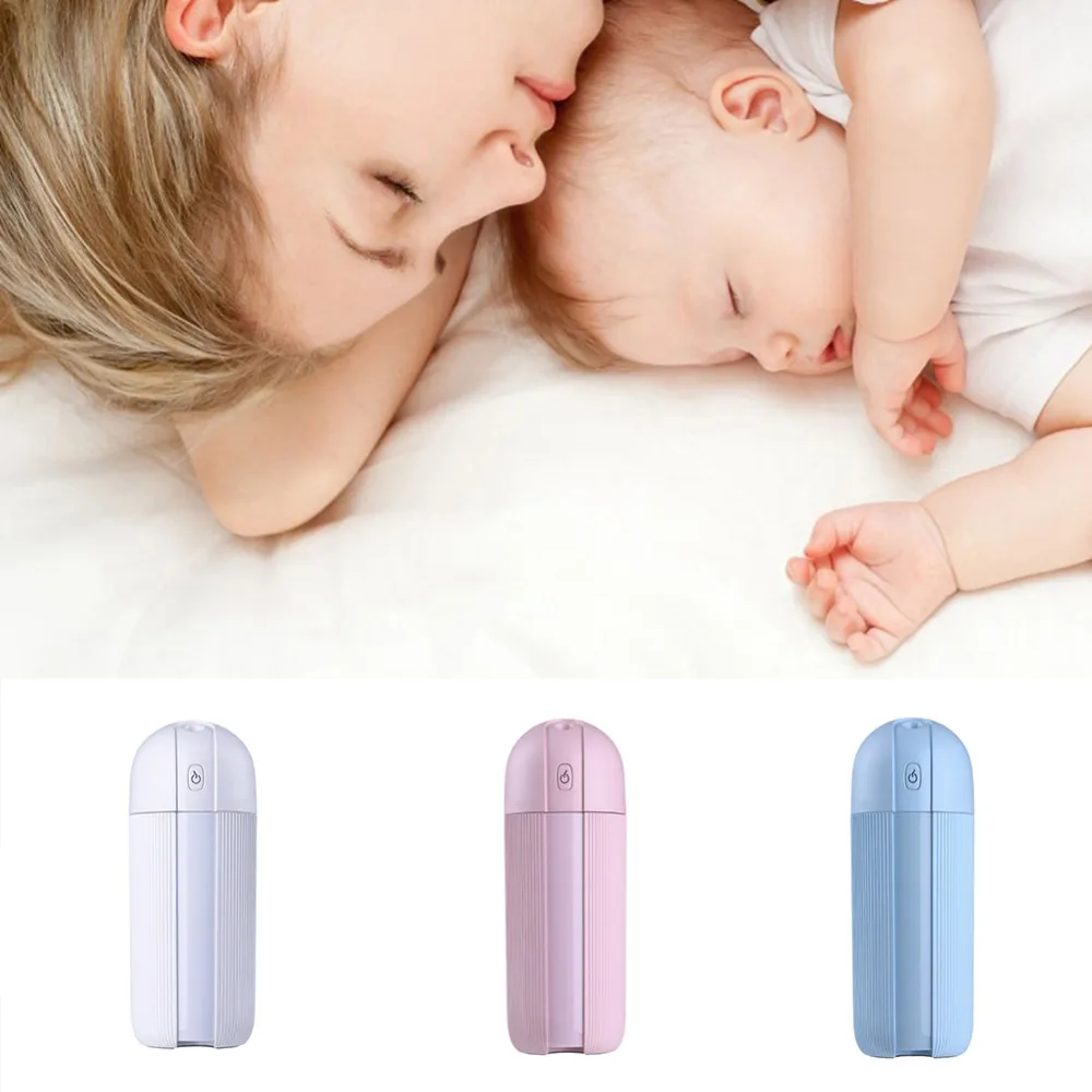 

Portable Timing Mini Air Humidifier Moisturizing Night Light Colorful Diffuser For Home Car Office Air Purifier