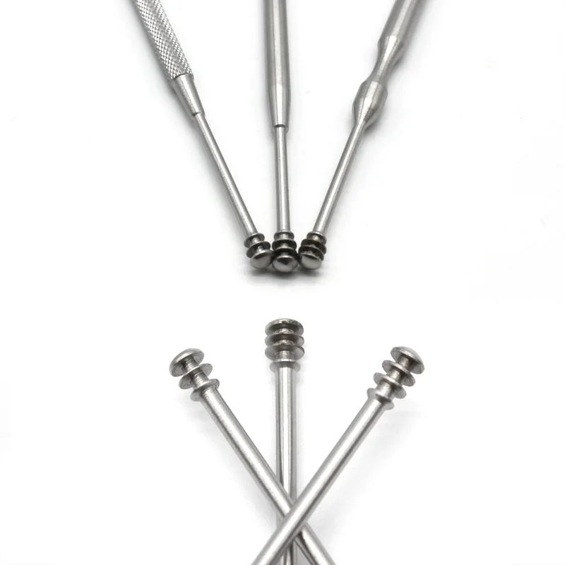 

3pcs Stainless Double-headed Ear Spoon Silver Dig Earpick Wax Remover Curette For Cleaning Ear Earpick Spoon Clean Health Care