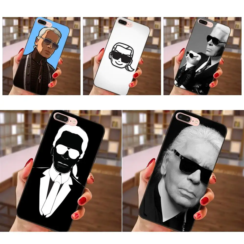 

Soft TPU Capa Cover For Samsung Galaxy Note 4 8 9 G313 S3 S4 S5 S6 S7 S8 S9 S10 Edge Plus Lite I9082 Karl Lagerfeld