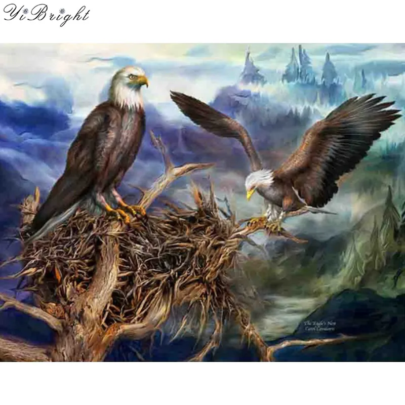diy 5D Diamond painting Eagle Birds Pattern Full Square Drill 3d