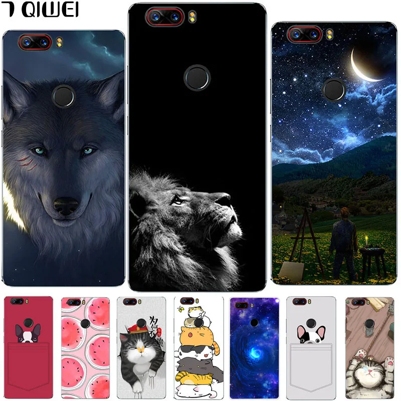

Z17Lite Cover For ZTE Z17 Lite Case Silicone Soft TPU Case For ZTE NUBIA Z17 Lite Case Cover Z17Lite Z 17 Lion Cartoon Cute Capa