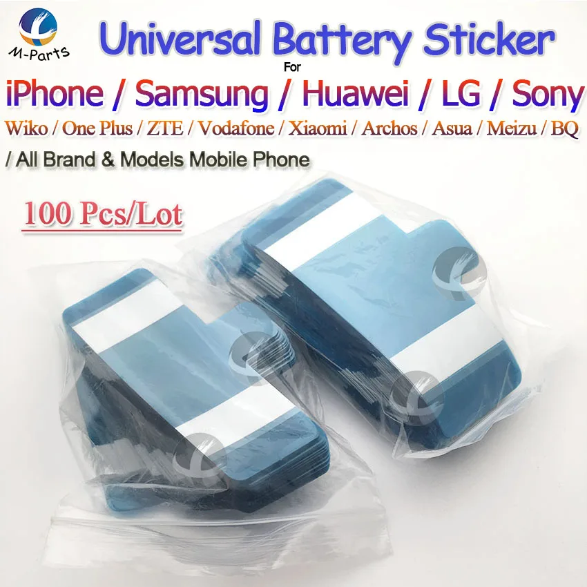 

Universal Battery Adhesive Sticker For iPhone Samsung Huawei etc All Mobile Phone Easy to Pull Trackless Tape Strip Factory Sale