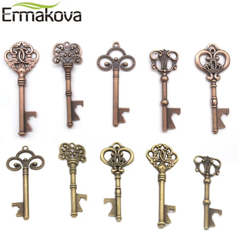ERMAKOVA 5 шт. металлический каркасный ключ открывалка для бутылок бутылка в форме
