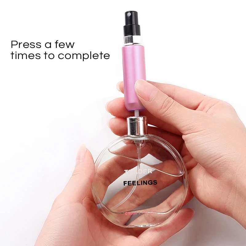 

5ML Refillable Bottles Travel Transparent Plastic Perfume Bottle Atomizer Empty Small Spray Bottle toxic free and safe