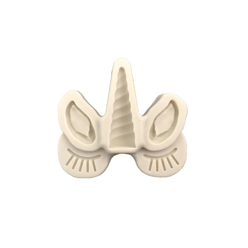 

Unicorn Ear Eye Horn Silicone Mold Cupcake Decoration Fondant Mold DIY Party Cake Decorating Tool Candy Chocolate Mould