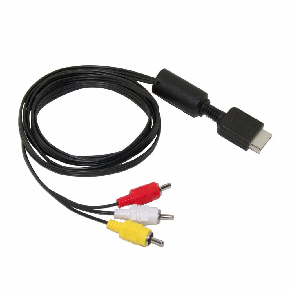 Для SONY PS1 PS2 PS3 6 футов геймпад длина кабеля аудио видео кабель AV шнур RCA для playstation PS1 PS2 PS3 игровой кабель 610#2