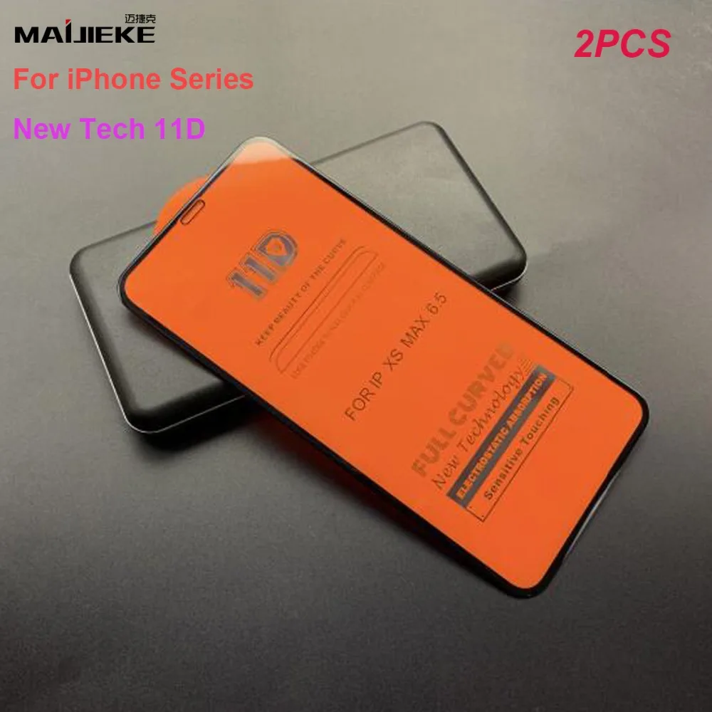 Защитная пленка 11D для iPhone X XR XS Max полное покрытие закаленное стекло 8 Plus 7 6s 6 plus