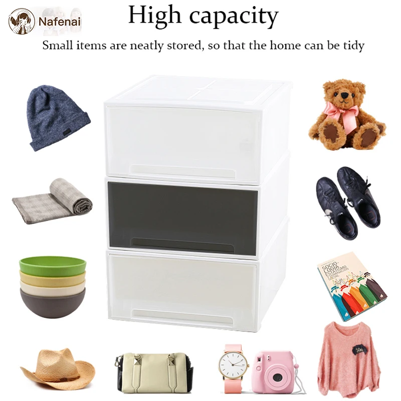 

Transparent drawer organizer combination organizador cajones Convenient finishing box for toys socks and clothes storage box