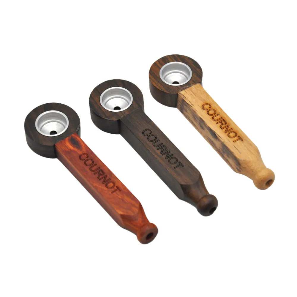 1 X Pocket Tobacco Pipe Handmade Wooded Smoking Pipe DIY Kit.Color