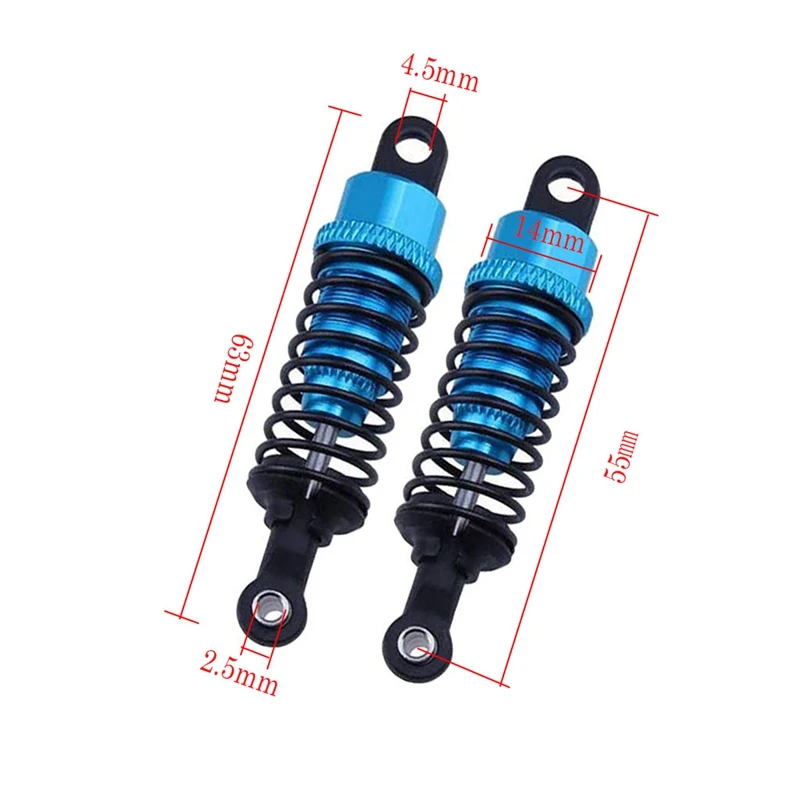 Алюминиевые амортизаторы обновленные детали для 1:18 Wltoys A959 A969 A979 K929 Запасные