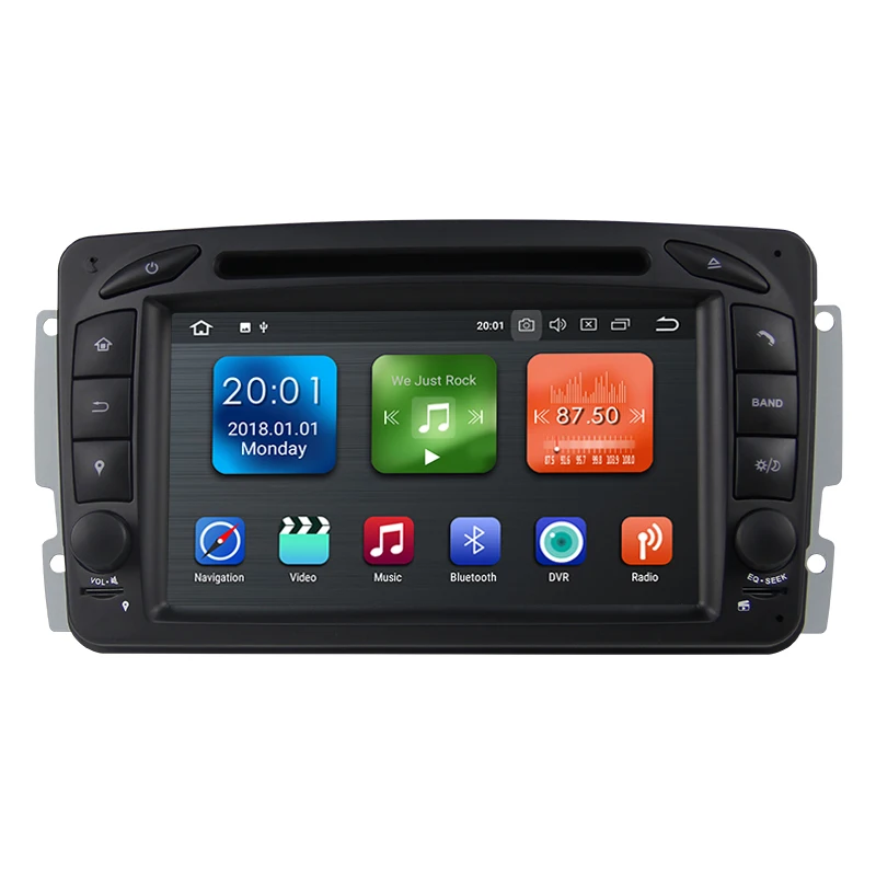 Sale Car Multimedia player Android 8.1 2 Din GPS Autoradio For Mercedes/Benz/CLK/W209/W203/W208/W463/Vaneo/Viano/Vito FM DSP 1