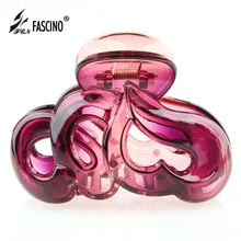 8 цветов Полые Сердце ювелирные изделия крабы для волос смолы заколки-крабы для волос аксессуары для женщин девочек заколка диадема(LG820010