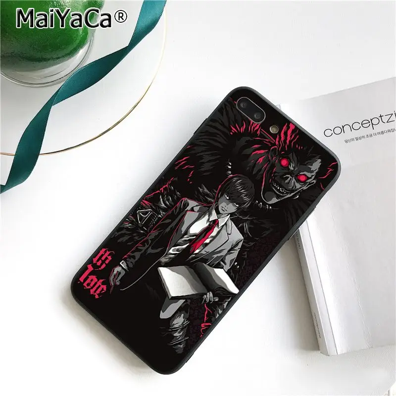 MaiYaCa чехол Ryuk смерть Кира Coque чехол для телефона для iphone 11 Pro 11Pro Max X XS MAX 6 6s, 7, 7 plus, 8, 8 Plus, 5 5S SE XR