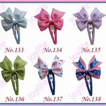 300 ps смешанный цвет 2,75 '' модный Бутик банты для волос с заколки для волос аксессуары