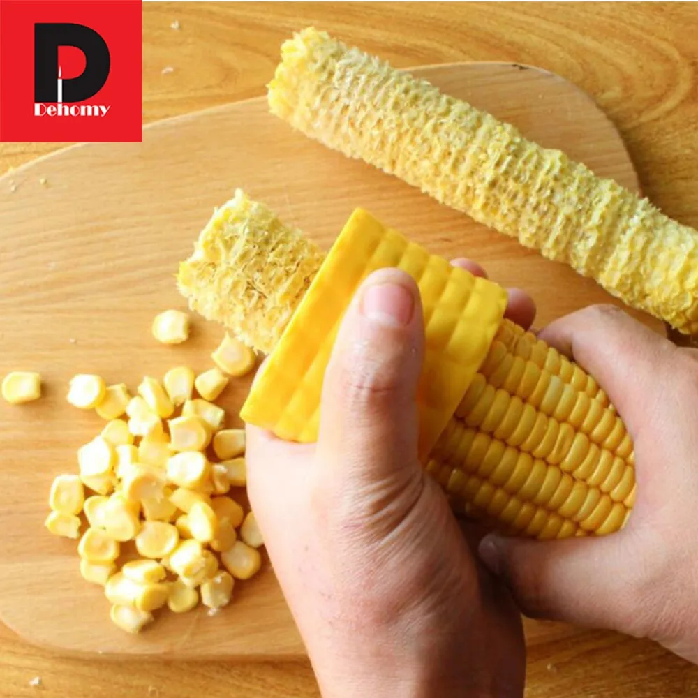 Dehomy Manual Slicers Corn Stripper Stainless Steel Peeler Cob Cutter Remove Cooking tools Kitchen Accessories Home Gadgets