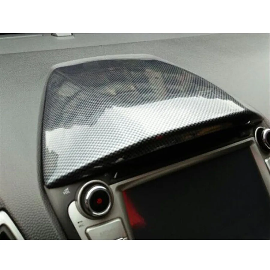 

New Carbon Fiber Style Car Console Instrument GPS Navigation Upper Cover Trim Styling For Hyundai IX35 2010-2015