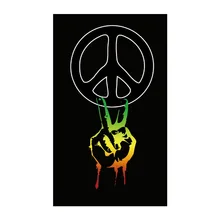 Peace symbols / peace fingers / peace Graffiti Flag 3*5 ft 90*150 cm 100 d polyester Flying peace processes