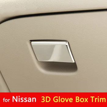 

Car Styling Glove Box Sticker For Nissan X-Trail/Qashqai/Tiida/Sylphy Car Chromium Styling Cover For Nissan Accessories Gifts
