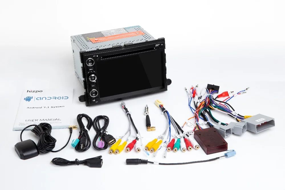 Clearance HD 1024*600 Android9.0 Car DVD GPS Player for Ford F150 EXPEDITION,EDGE,FUSION,EXPLORER WIFI 4G Bluetooth Radio Stereo 4G RAM SD 24