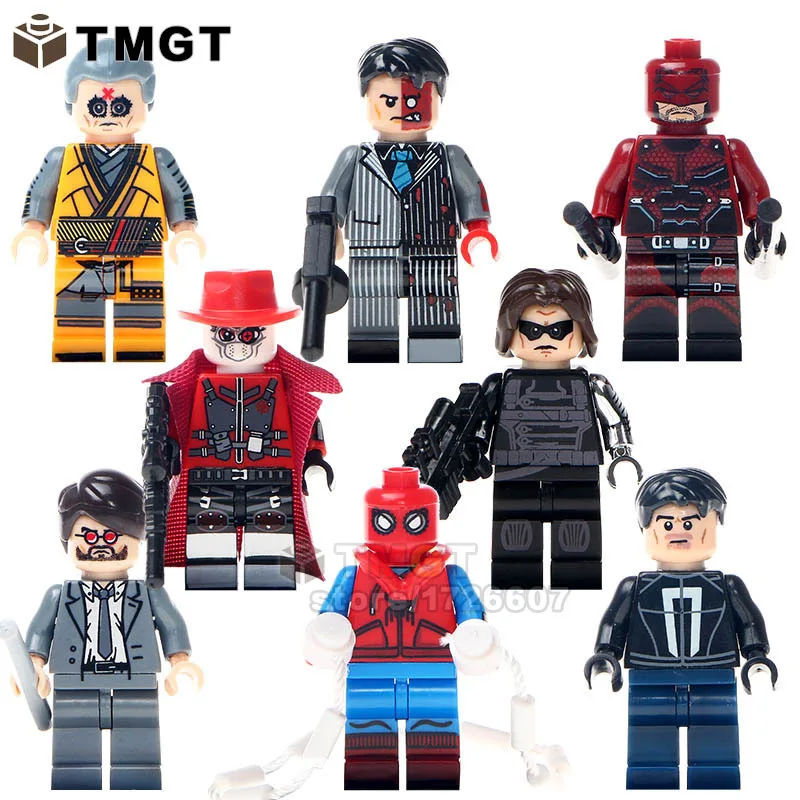 

Matt Murdoch endgame super hero Blocks Batman Spiderman Cap America black widow hawkeye Building Blocks Toys For Children gifts