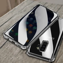 Супер Противоударный Мягкий силиконовый чехол для samsung Galaxy S8 S9 Plus Note 8 Роскошный прозрачный градиентный чехол для задней панели сотового телефона Etui