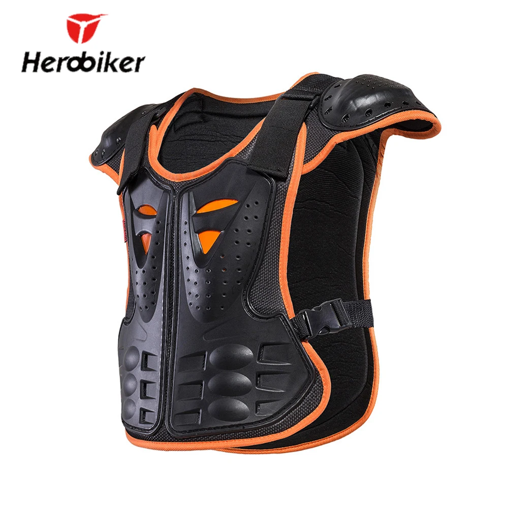 HEROBIKER/мотоциклетная броня для детей; детский жилет; защитный жилет; подходит для От 4 до 12 лет катания на коньках; лыжный шкив; детские куртки