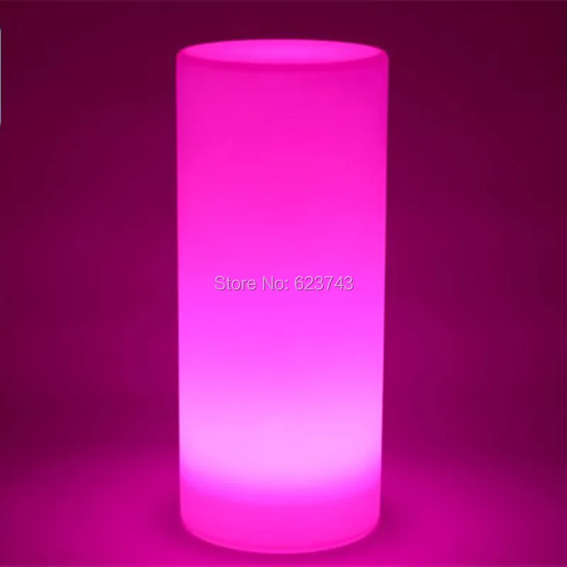 Height 75CM Waterproof Color changing Decor PE Wedding Party Long Column/Colonne luminous lamp of Tower Landscape lighting
