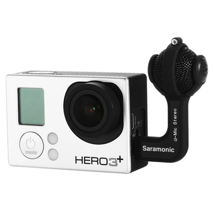 Saramonic G-Mic Gopro Mic аксессуары мини двойной стерео мяч профессиональный микрофон для Gopro Hero4 Hero3+ Hero3 экшн-камер