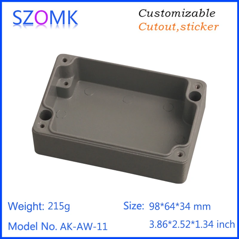 szomk IP66 die cast aluminum waterproof enclosure for electronics aluminum case waterproof equipment junction box  (7)