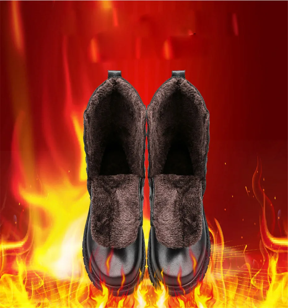 NINYOO/Новые мужские армейские ботинки; зимние ботинки из натуральной кожи; водонепроницаемые мотоботы; теплые зимние ботинки на меху; военные ботинки; большие размеры 49-50