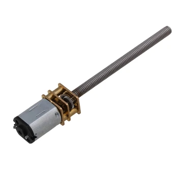 

Silver+Gold M4 x 55mm M455-N20 Mini Metal DC 6V Gear Motor 600RPM