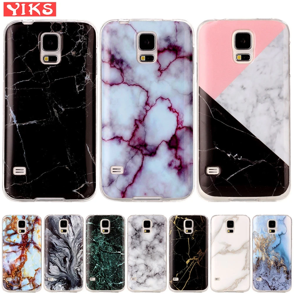 

Marble Soft TPU Case For Samsung Galaxy S5 Cover Flower Stone Silicone Case for Galaxy S5 i9600 G900F S5 Neo SM-G903F Shells