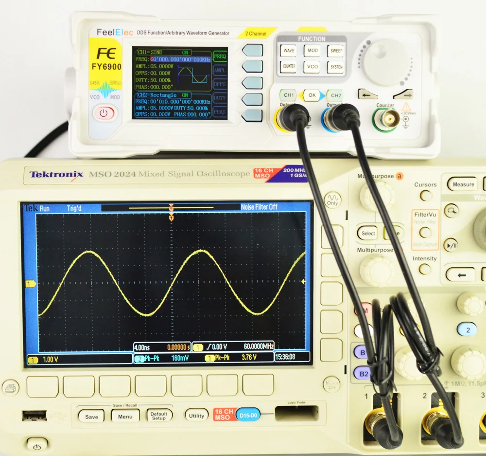 Китай частота-счетчик импульсов FY6900-50Mhz произвольной формы сигнала-генераторы DDS сигнал-источник генератор сигналов синтезатор