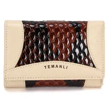 ENGYEE Small Hasp Womens Wallet Mini Luxury Female Genuine Leather Wallets And Purses High Quality Lady Purse Clutch Card Holder