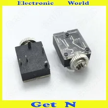 300pcs PJ 324M Headphone Connectors PJ324M 3 5mm Audio Video Sockets Jacks Female Plug with Screw
