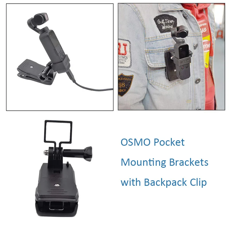 OSMO Pocket Camera Stand with Backpack Clip Handheld Universal Camera Stabilizer Bracket Bracket Extension Accessories