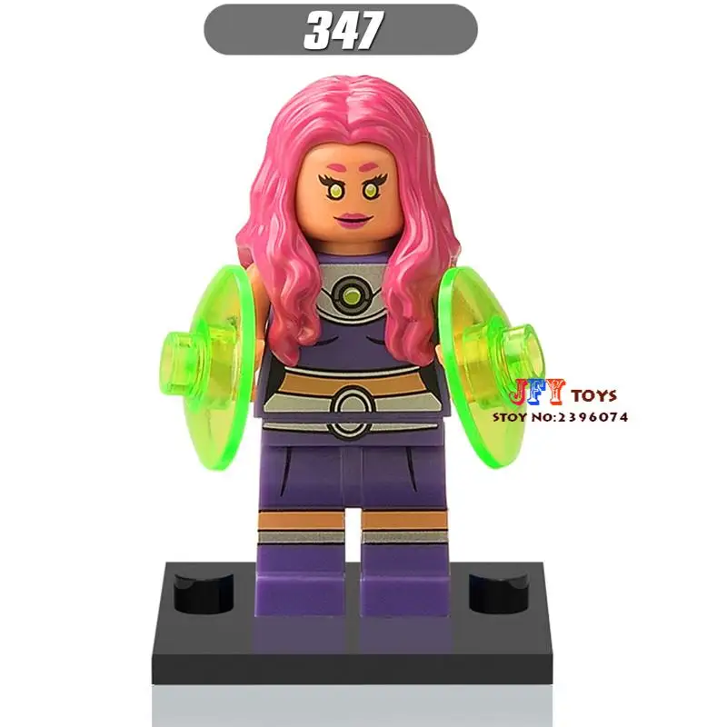

Single Sale New Comics DC Super Heroes Suicide Squad Starfire building blocks Baby kit gift DIY Toys brinquedos menino