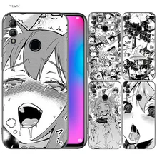 화웨이 명예의 실리콘 커버 케이스 10 9 라이트 8x 8c 8a y6 y7 y9 7a 프로 프라임 7c 2018 2019 v20 애니메이션 소녀 만화 일본 귀여운(China)