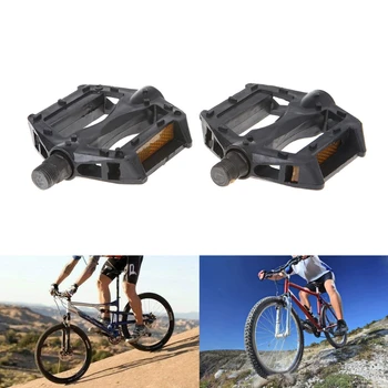 

Bicycle Pedals Reflective Plastic Cycling Anti Slip Universal Mountain Road Bike