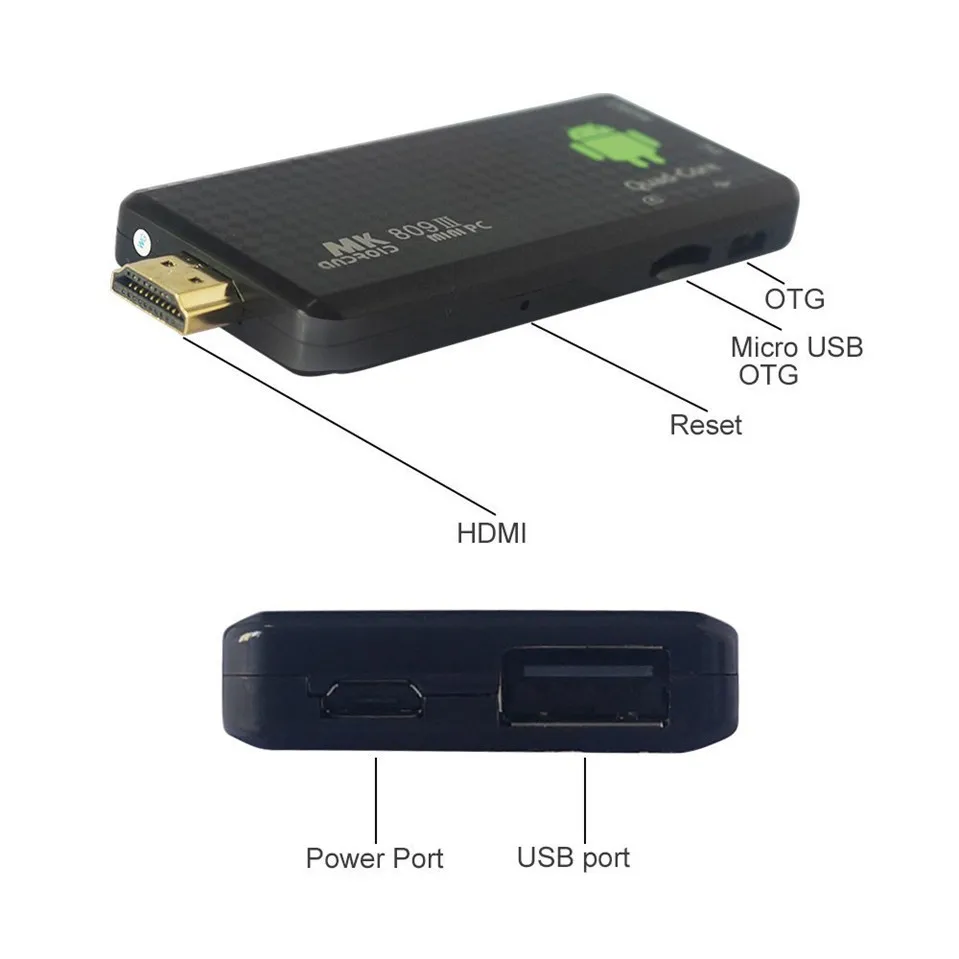 8g wifi tv media player mk809iii bluetooth xbmc