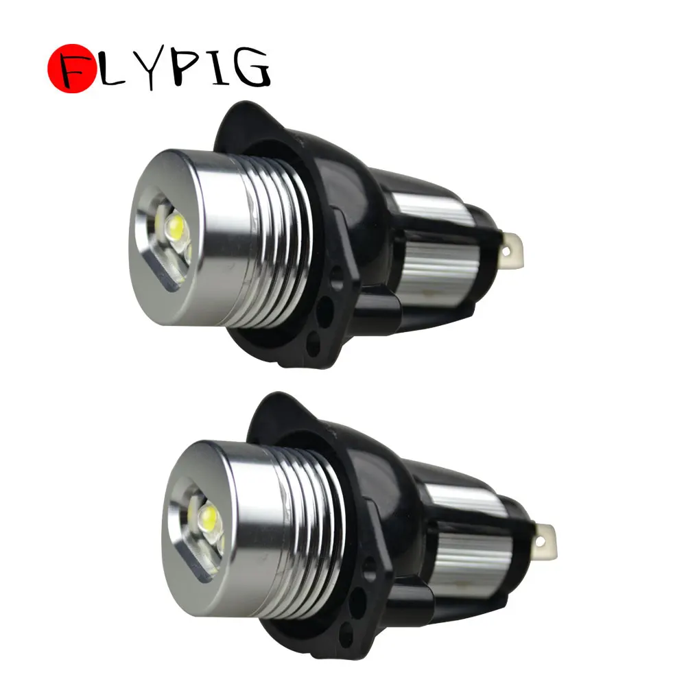 2pcs 6W Led Angel Eyes Light Bulb LED Parking Lights Rings Angel Eyes Marker Light 12V for BMW 3