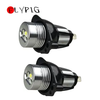 

2pcs 6W Led Angel Eyes Light Bulb LED Parking Lights Rings Angel Eyes Marker Light 12V for BMW 3 Series E90 E91 Car Accessories