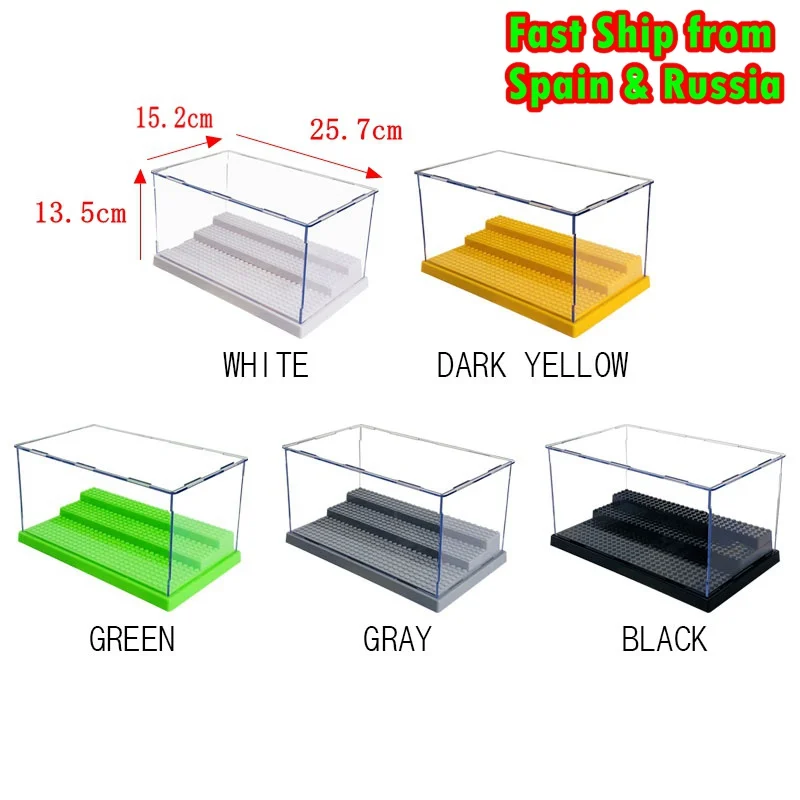 

Legoing 3 Steps Display Case Box Dustproof ShowCase for Figures Building Blocks Toys for Children Compatible with Legoings Case