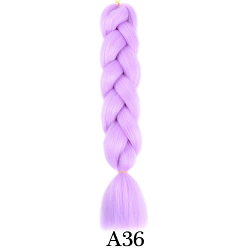 XCCOCO синтетические Омбре плетение волос Джамбо косы крючком Расширение волос синий розовый фиолетовый волокно 2" 100 г 1 шт - Цвет: M1b/27#